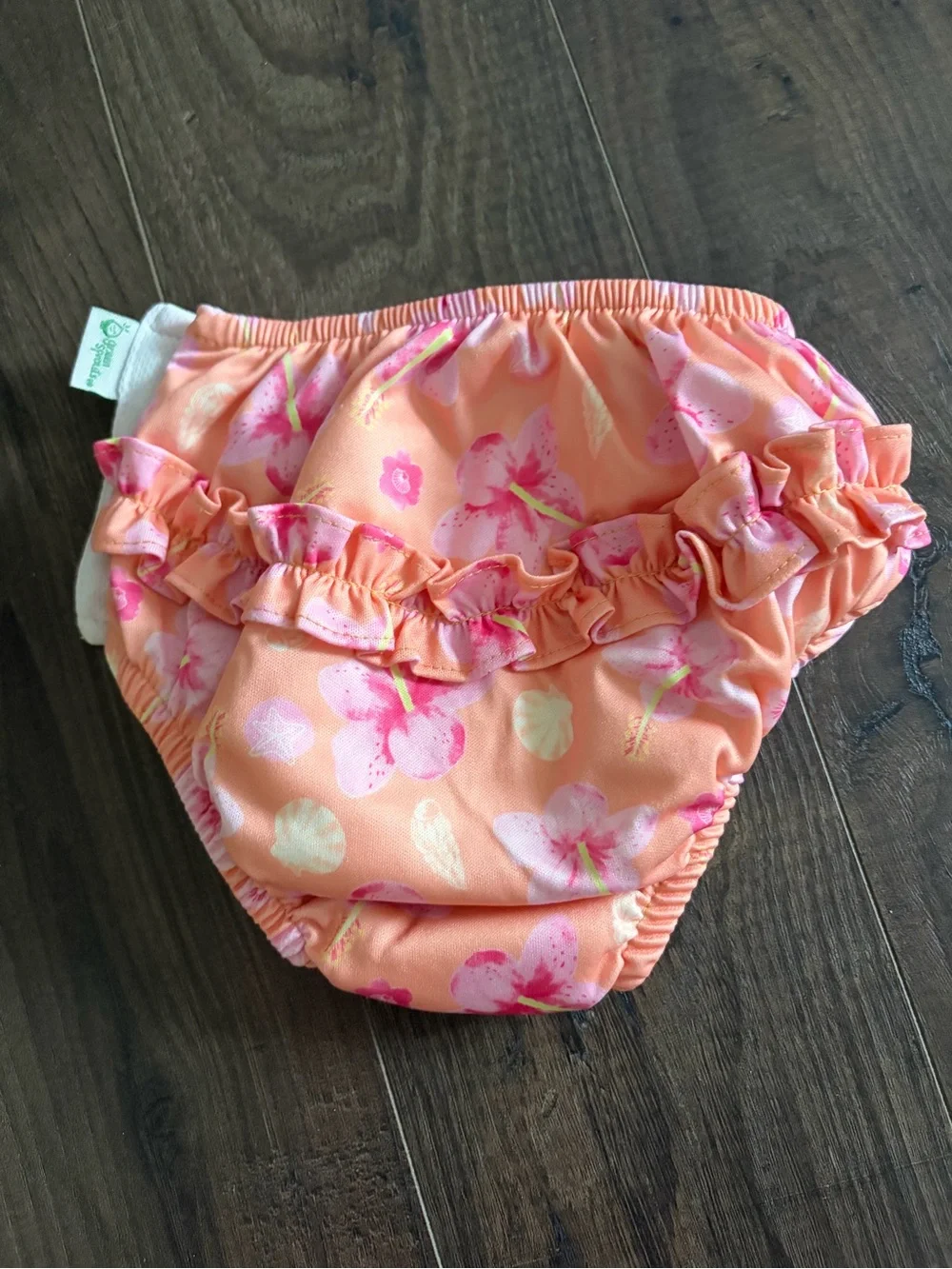 Peach Floral Swim Diaper
